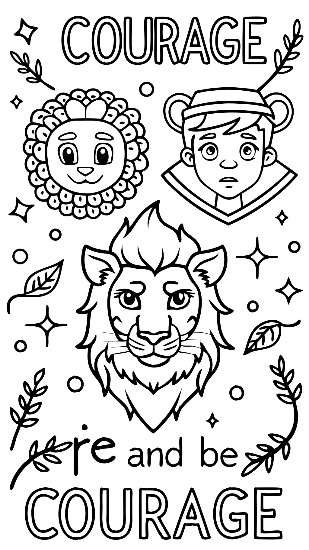 courage coloring pages